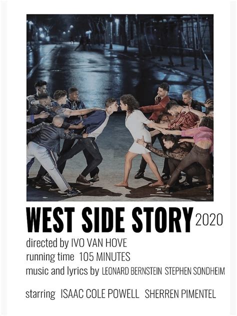 West Side Story Musical Poster Poster By Broadwaycantdie Redbubble