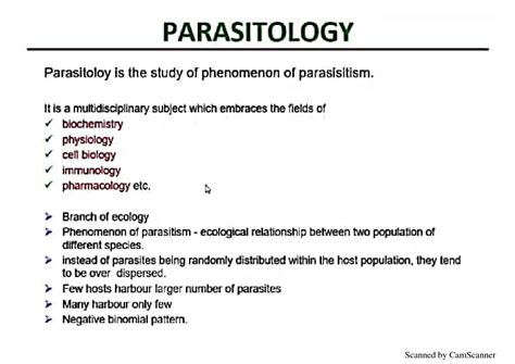 Solution History Of Parasitology Studypool