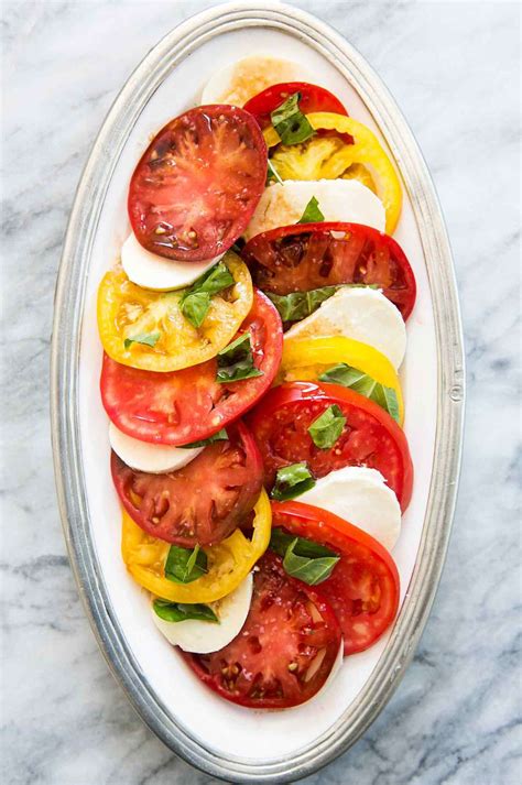 Caprese Salad With Tomatoes Basil And Mozzarella Recipe
