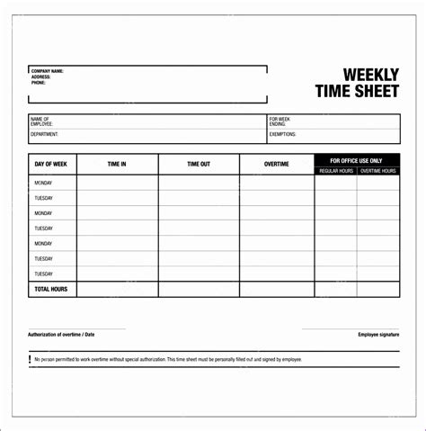 excel template  timesheet exceltemplates