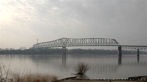 Shawneetown Bridge Over The Ohio River At Old