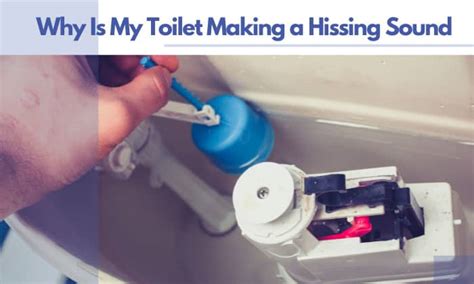 Why Is My Toilet Making A Hissing Sound 5 Causes And Solutions