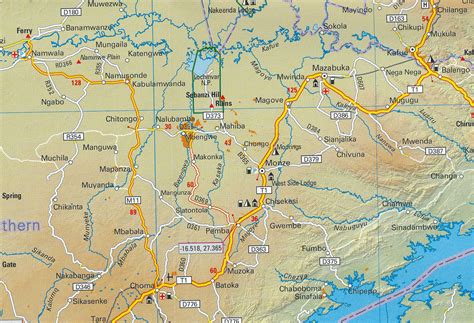 Voor de beste voorbereiding op uw reis. Wegenkaart - landkaart Zambia | MapStudio | 9781770265479 ...