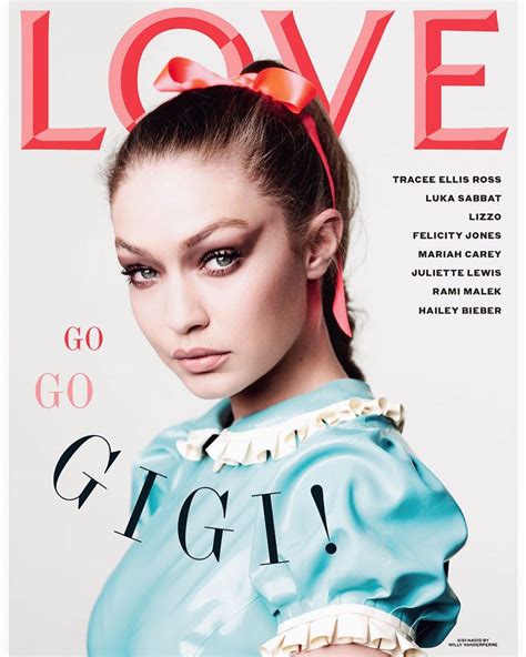 Gigi Hadid Love Magazine Issue 22 August 2019 Cover Celebmafia