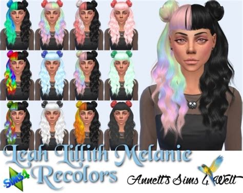 Leah Lillith S Leahlillith Melanie Hair Sims Hair Sim