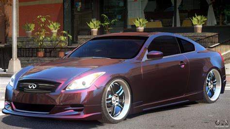 Sport pertains to any form of competitive physical activity or game that aims to use, maintain or improve physical ability and skills while providing enjoyment to participants and, in some cases, entertainment to spectators. Infiniti G37 Sport for GTA 4