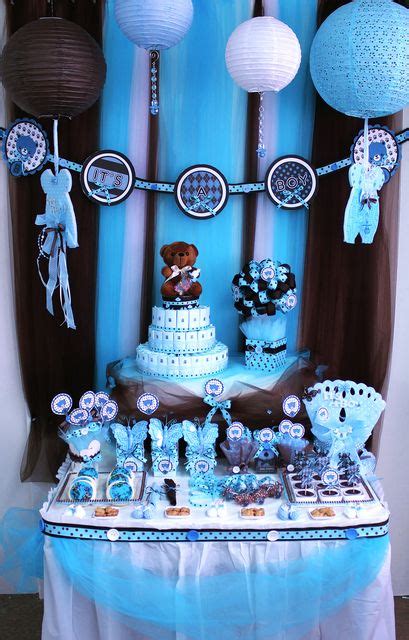 The latest tweets from chloe lamb (@chloelambmfc). Brown & Blue Teddy Bear Theme Baby Shower Party Ideas ...