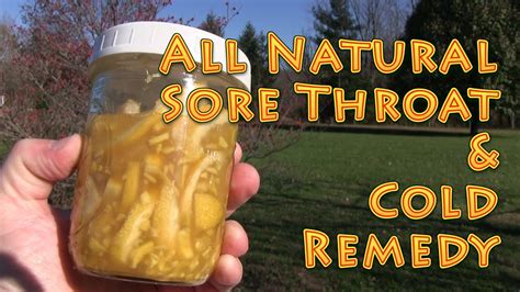 Natural Sore Throat And Cold Remedy At Home Youtube