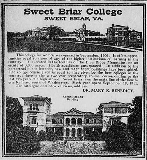 Sweet Briar College Ad From The Times Dispatch Richmond Va On July 9