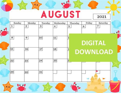 Printable Kids Calendars Qualads Get Kid Friendly Monthly Calendars