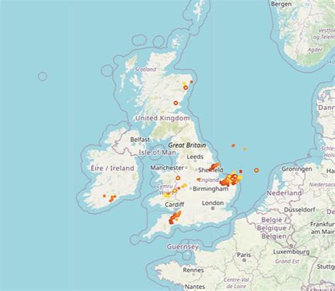 Lightning Map Tracker Realtime Lightning Chart Shows Huge Storm Flurry