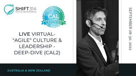 Online Live Virtual Agile Culture And Leadership Deep Dive Cal2