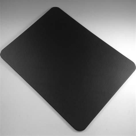 Black Vinyl Desk Pad: Hand Wrapped Vinyl Blotter  