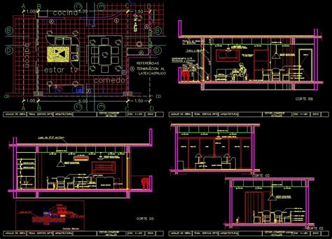 Detail Living Room Dwg Section For Autocad Designs Cad