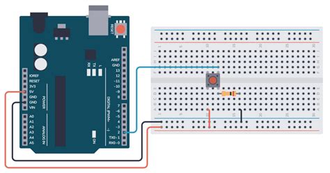 Arduino Button Circuit And Code Example