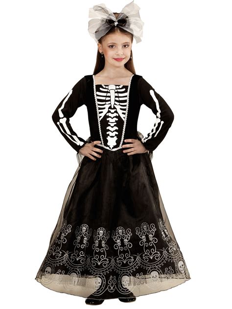 Carolan los profesionales de la fiesta. Disfraz de esqueleto falda larga niña Halloween: Disfraces ...