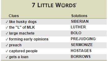 At the moment, 7 little words: 7 Little Words - Daily Puzzle Answers: September 27 2016 ...