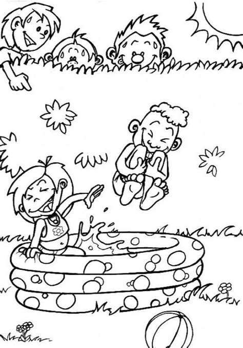 Swimming coloring pages printable coloring image. 27 Summer season coloring pages part 2 | Free Printables
