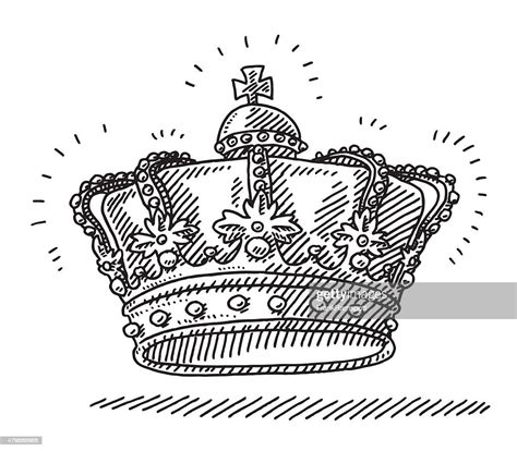 Royal Kings Crown Drawing High Res Vector Graphic Getty Images