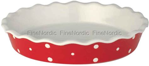 Greengate Pie Dish Red With Dots Buy Here Online