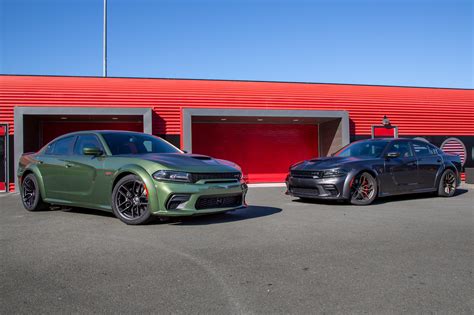 If you're willing to trade ride comfort, cabin roominess and trunk capacity for performance and attitude, the charger takes the lead. 2020 Dodge Charger Scat Pack and Hellcat Widebody Review ...