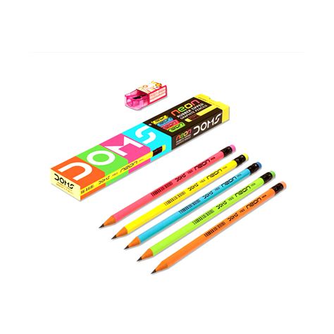Doms Neon Rubber Tipped Graphite Pencil At Best Price In Delhi