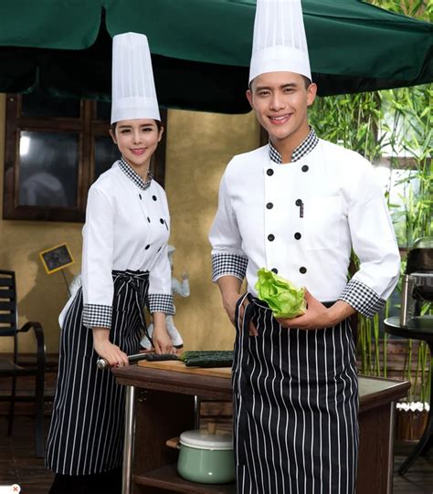 Chef Uniform Chefs Long Sleeve Outfit Hotel Chefs Work Clothes Spring