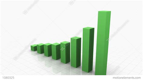3d Growing Bar Graph Stock Animation 1080325