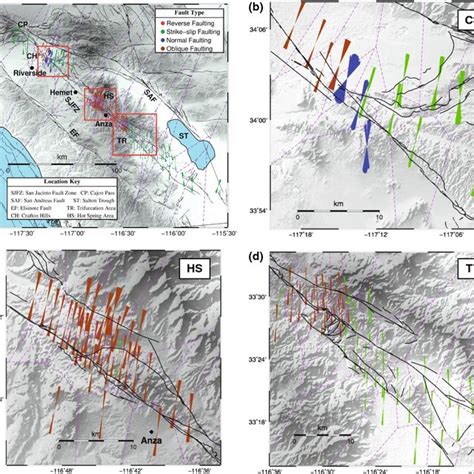 A Spatial Distribution Of Seismicity In The San Jacinto Fault Zone