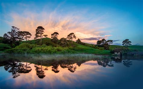 New Zealand Landscape Hobbiton Wallpaper And Background