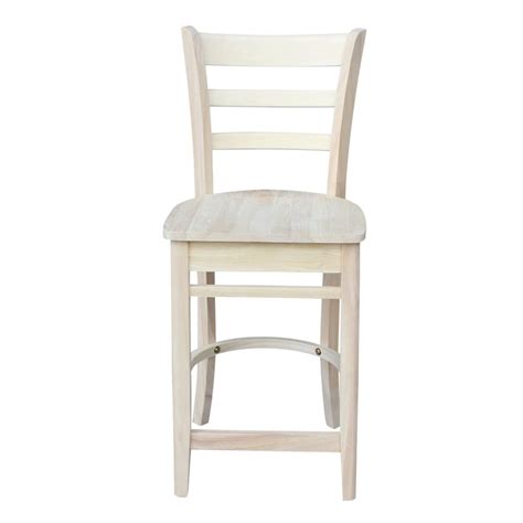 International Concepts Natural Solid Wood 24 Emily Counterheight Stool