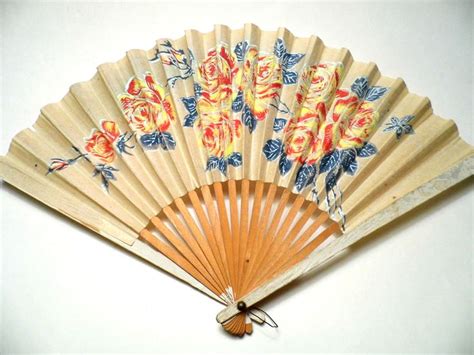 Vintage Paper Fan Abanicos