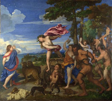 Bacchus And Ariadne Painting By Titian Pixels