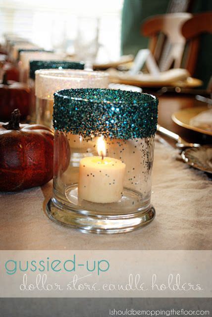Gussied Up Dollar Store Candle Holders Dollar Store Candles Dollar