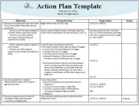 8 Action Plan Templates Excel Pdf Formats