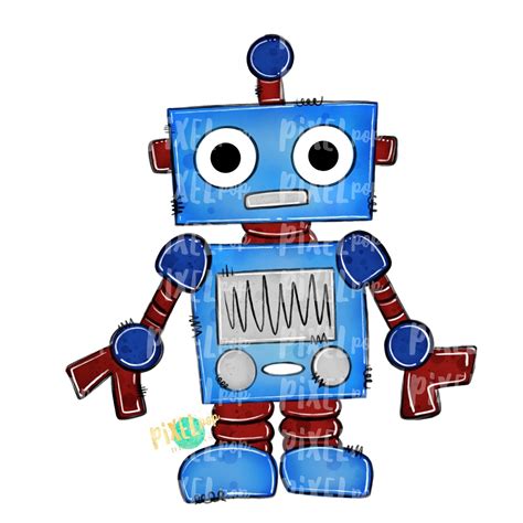 Blue Robot Png Design Robot Sublimation Robot Robot Clip Art