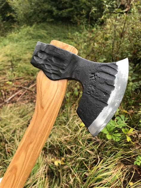 Hand Forged Carving Axe Carpenters Axe Swedish Axe Viking Etsy