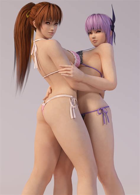 Ayane And Kasumi 3DS Render By X2gon On DeviantArt