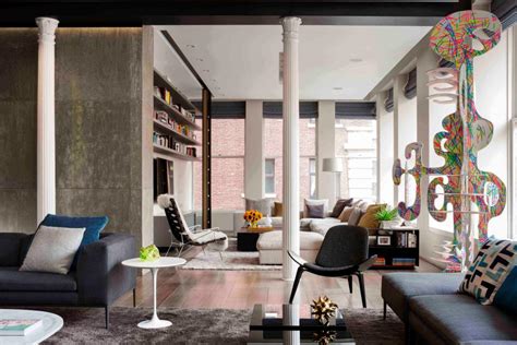 Urban Loft With Modern Contemporary Spaces And Colorful Art 2015