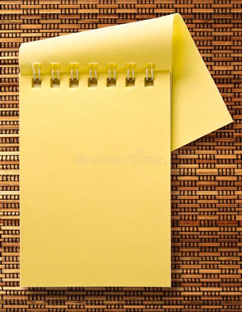 Yellow Notepad Stock Image Image Of Copybook Clean 60987703