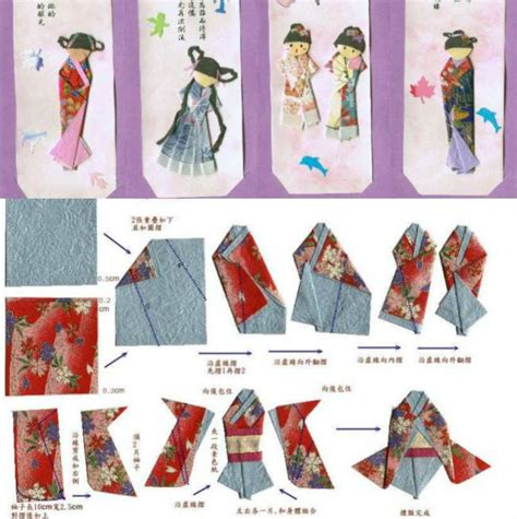 Classic Japanese Paper Doll Origami Origami Paper Art Origami Dress Origami And Quilling