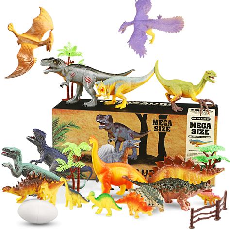 Wostoo Dinosaurs Play Set 23pcs Educational Dinosaur Toys For Boys