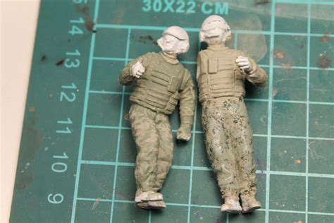 Modern Us Tank Crew 5 New Tool Plastic Model Military Figure Kit