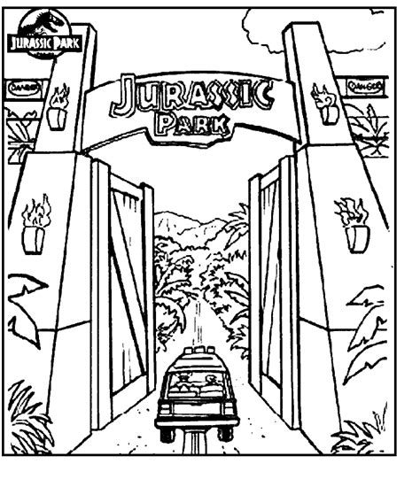 Free Printable Jurassic Park Coloring Pages - Coloring Home