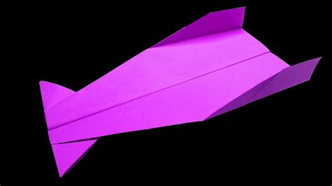 How To Make A Paper Airplane That Flies Far And Fast Easy Youtube