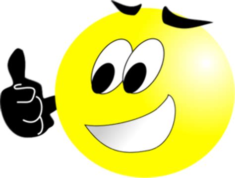 Download High Quality Happy Face Clipart Thumbs Up Transparent Png