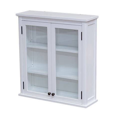 Dorset 27 W X 29 H Wall Mounted Bath Storage Cabinet With Glass Cabinet Doors