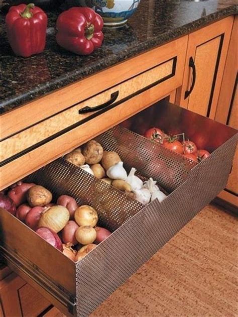 Clever Root Vegetable Drawers And Bins For The Kitchen Vegetable