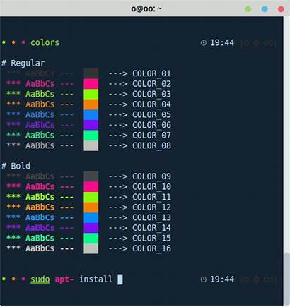 Linux Terminal Coloring Elementary Themes Animated Designlooter