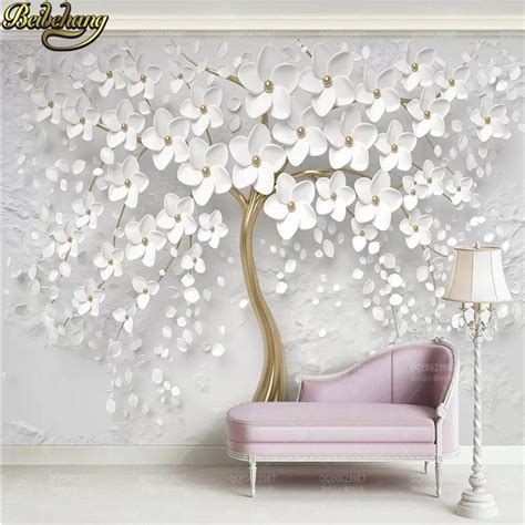 3d Tree Flowered Mural Wallpaper Walling Shop